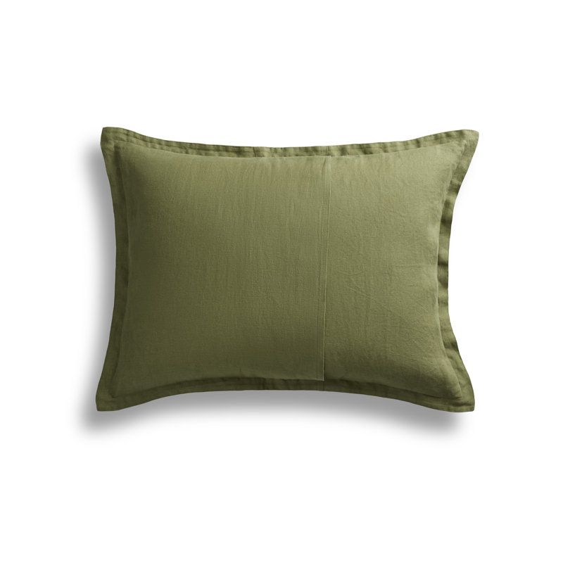 Stone Washed Duvet Cover, Queen Duvet Cover + 2 Queen Shams, Loden Green