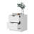 White Two-Drawer Nightstand
