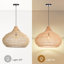 Luminaire suspendu en rotin naturel 1 lumière-108876058