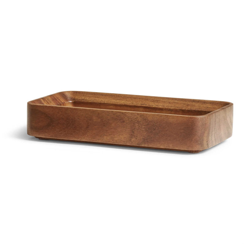 Square One Stacking Tray, Acacia