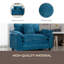 Canapé Cloud, siège simple, canapé modulaire moderne, pour chambre à coucher et appartement dans le salon, coussin de siège rembourré à double couche confortable, tissu chenille respirant-947139810