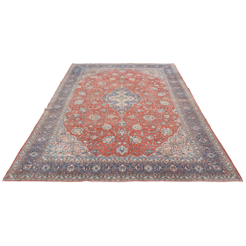 Tapis unique en laine 9 pi 6 po x 13 pi 6 po Wale Wale