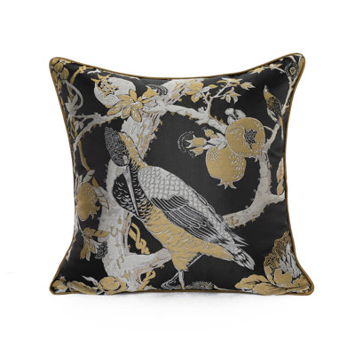 Housse de coussin réversible en soie à imprimé animal