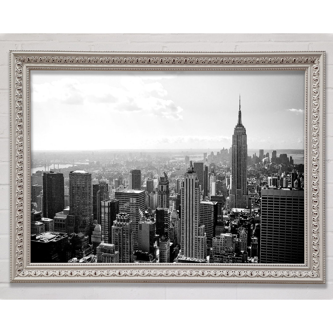 New York City Wolkenkratzer B N W - Druck