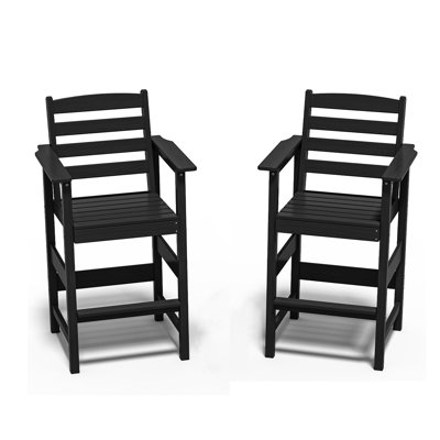 46.1" H HDPE Adirondack Bar Chairs