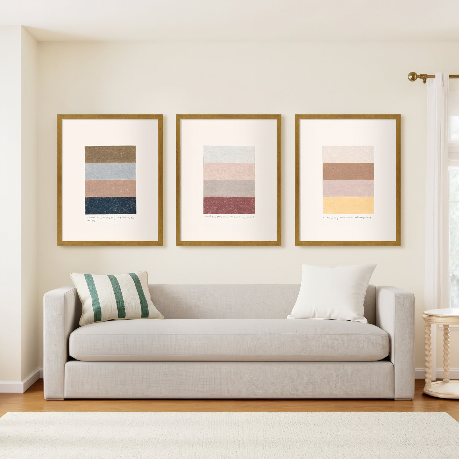 Stacks by Beth James, Gold Framed, 38" H x 30" W x 1.25" D