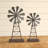 Nitu 2-Piece Metal Windmill Sculpture 