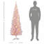 Arbre de Noël 6 pi avec lumières à DEL blanc chaud, facile à assembler et à ranger, pour espaces compacts-1993360473-1993360485