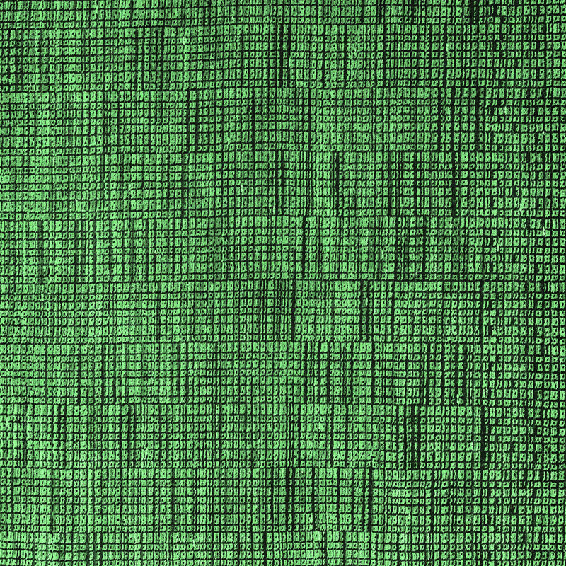 Tapis abstrait vert émeraude 4626 lavable à la machine, Carré 7 pi