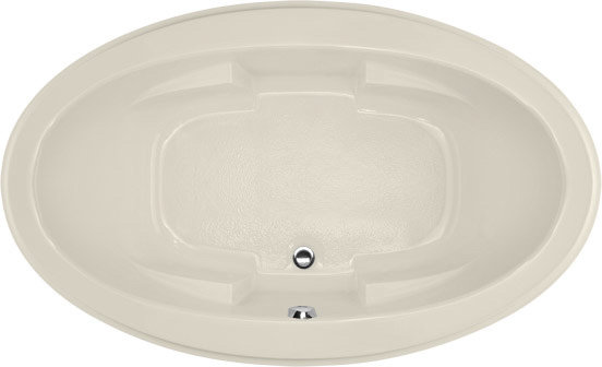 Nina 72'' L Soaking Bathtub, Biscuit, Matte Black