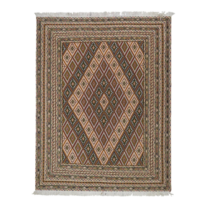 Beige Diamond Kilim 6'3" x 8'1"