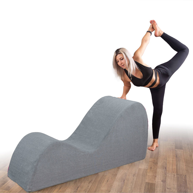 Chaise longue Daikwon, Microfibre/microsuède gris