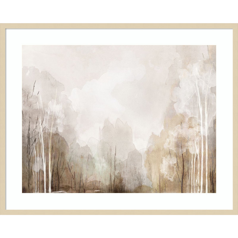 «Dazzling Forest» par Wood, reproduction d'art encadrée, H 33 po x l 41 po