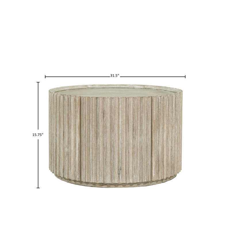Castile Round Coffee Table With 1-Door