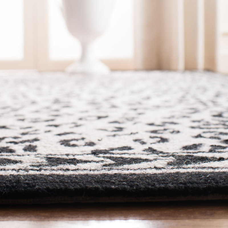 Tapis en laine crocheté à la main Chelsea, Rectangle 6 pi x 9 pi