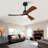 Hot Sales 42 Inch Ceiling Fans With Lights And Remote, Outdoor Ceiling Fan For Patios With Light 3 Blades Modern Ceiling Fan Noiseless Reversible DC Motor, Wood Fan For Farmhouse
