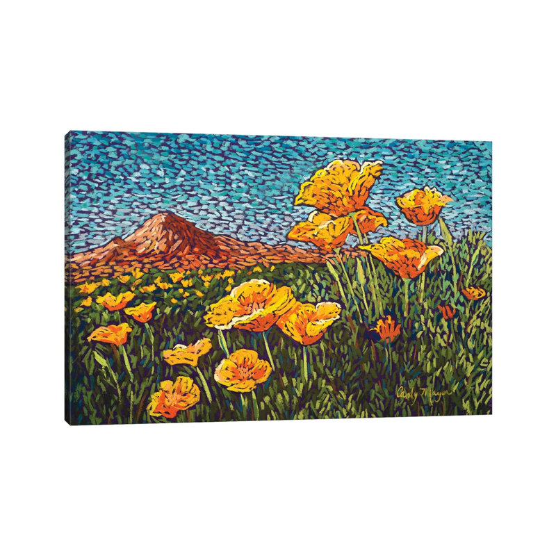 Poppies by Candy Mayer - Wrapped Canvas Gallery-Wrapped Canvas Giclée, 20.32 cm H x 30.48 cm W