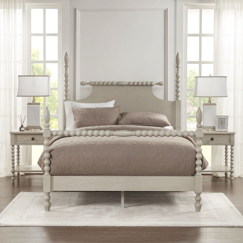 Table de chevet crème antique Voir ci-dessous, Blanc