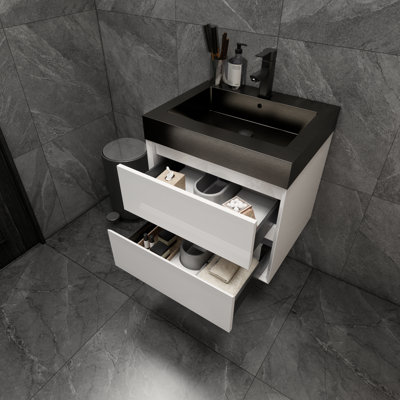 Ensemble de meuble-lavabo simple mural 24 po Golitz