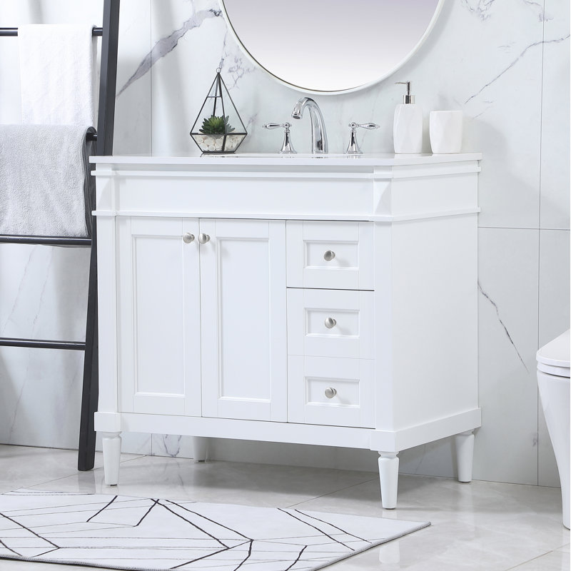 Ensemble de meuble-lavabo simple 36 po Readington, Blanc