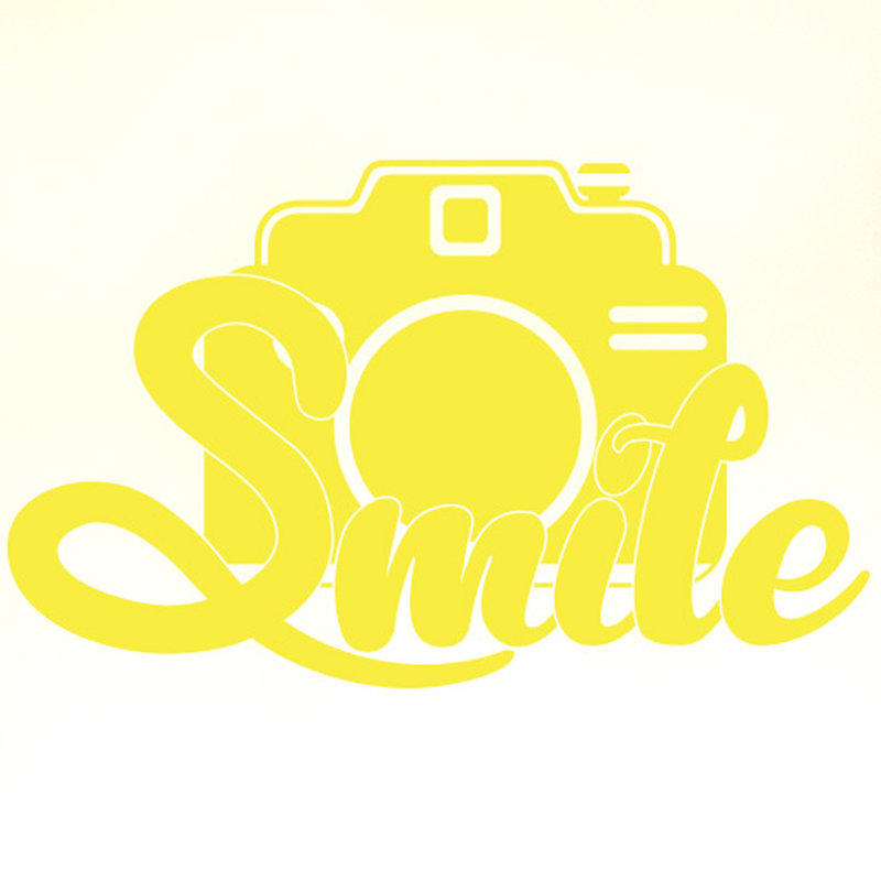 Wall Decal, Large, Bright Yellow