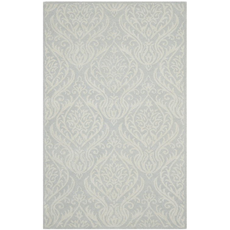 Floral Wool Hand Woven Area Rug