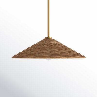 Lilliana Single Light Natural Rattan Pendant