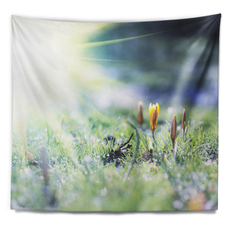 Tapisserie florale, H 68 po x l 80 po