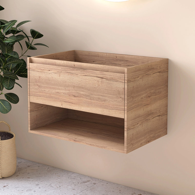 Base de meuble-lavabo simple 30 po fixée au mur seulement