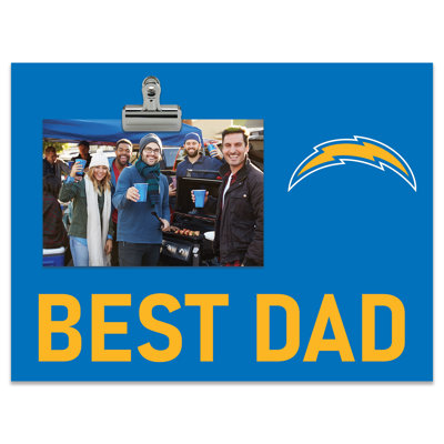 Los Angeles Chargers Bright Line - Best Dad Clip Frame