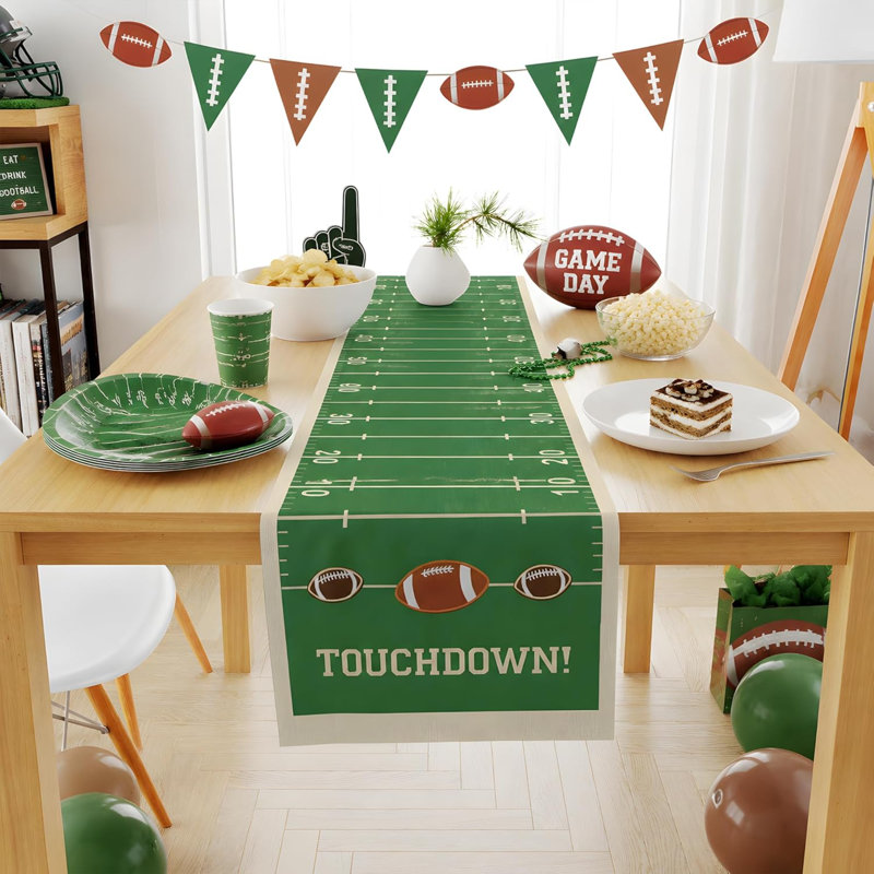 Super Game Bowl 2027 - Chemin de table de jeu pour décorations de fête de football