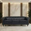 Canapé classique en cuir PU Chesterfield avec dossier capitonné, accoudoirs roulés et garniture cloutée-103449351-103449354