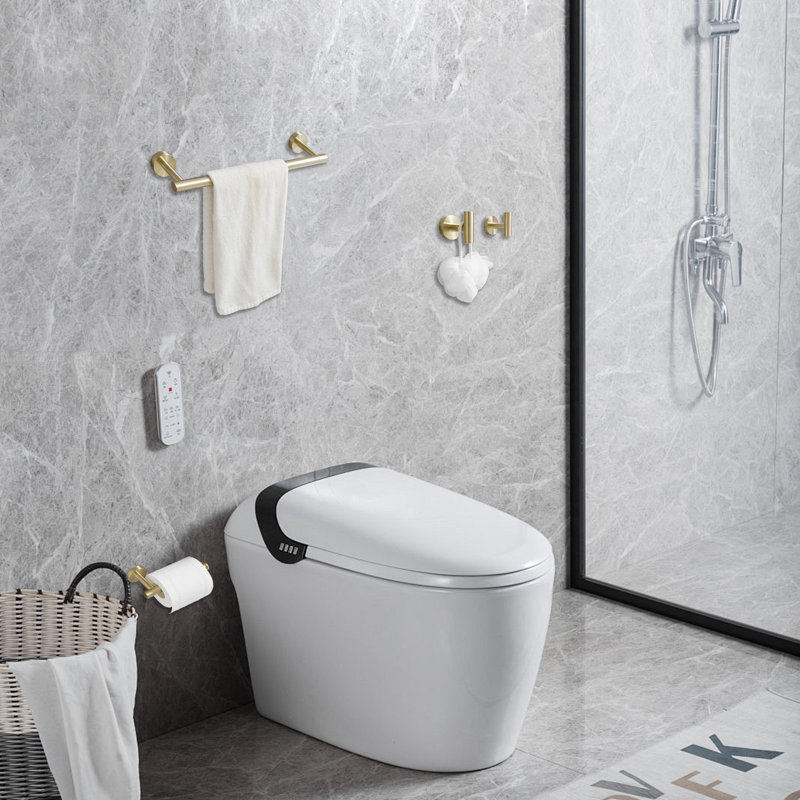 4 - Piece Bathroom Hardware Set, Brushed Gold