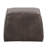 Laurenn Faux Leather Pouf - Brown-482544366