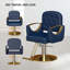 Fauteuil de barbier sur 360 degrés avec roulettes pivotantes et pivotantes, capacité de fauteuil de coiffure hydraulique jusqu'à 330 lb, équipement de spa tout usage, bleu-613090560