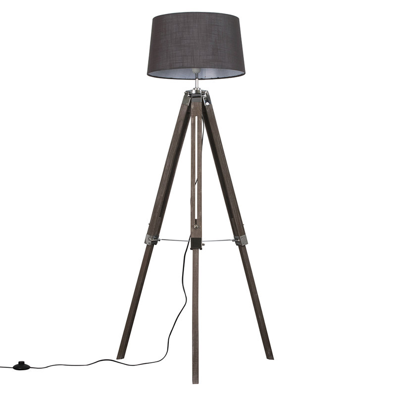 Bella Vista 145.5cm Tripod Floor Lamp, LED bulb, Grey