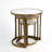 3 Piece Marble Top Nesting Table Set-Brass