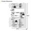 Armoire de rangement autoportante 78,7 po avec tablettes ouvertes