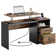 59.8" Lift Top Computer Desk with File Drawer, Large Study Desk with Power Outlet USB Port