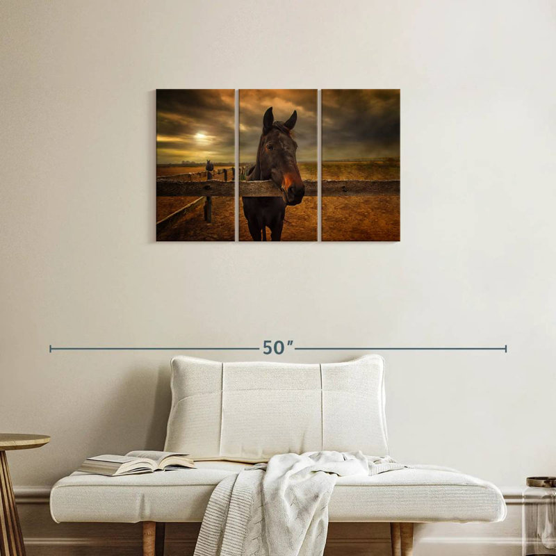 Cheval de ferme, H 20 po x l 33 po