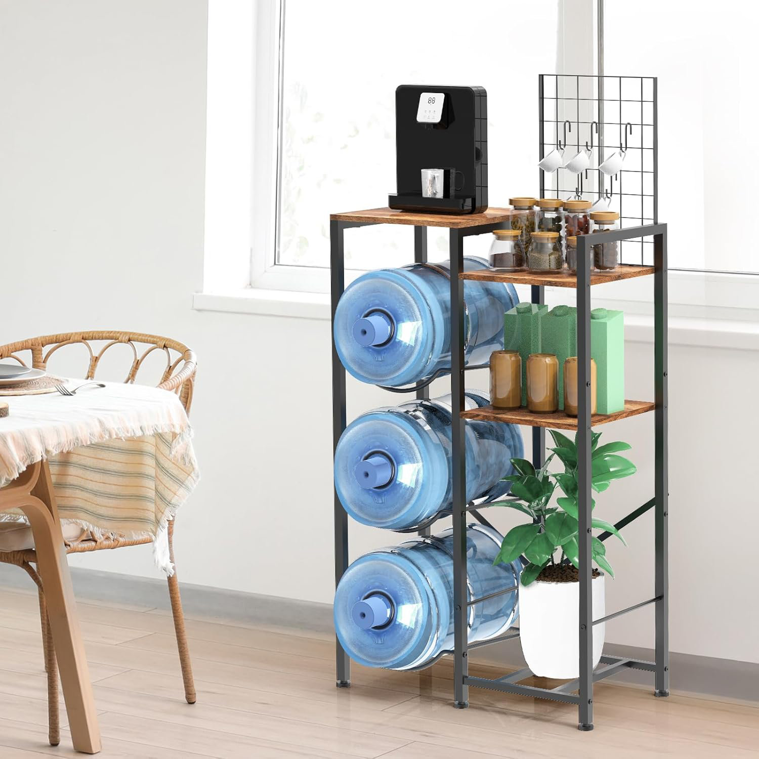17 Stories Water Bottle Holder Organizer 5 Gallon Water Jug Holder 5 ...