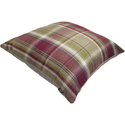 Plaid Square Floor Cushion