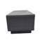 Aceline Wicker Outdoor Coffee Table with Glass Top and Shelf