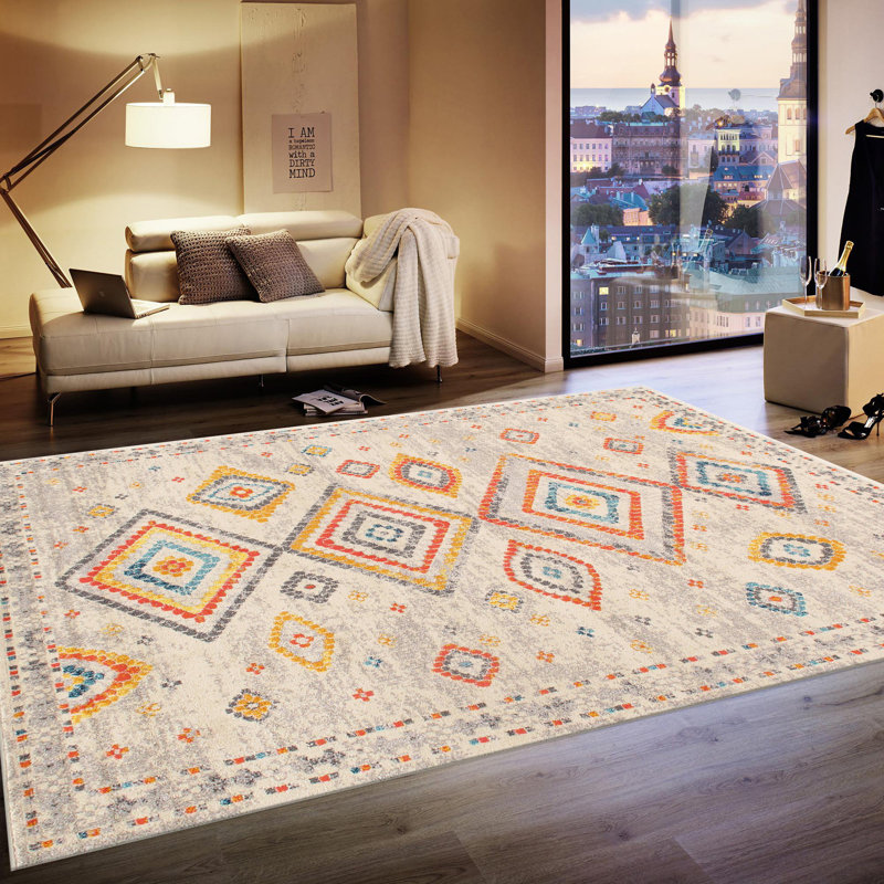 Aldora Geometric Indoor Rug, Rectangle 4' x 6'