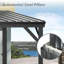Pavillons et abris de jardin en acier durable (doit inclure le cadre), pavillon de jardin moderne