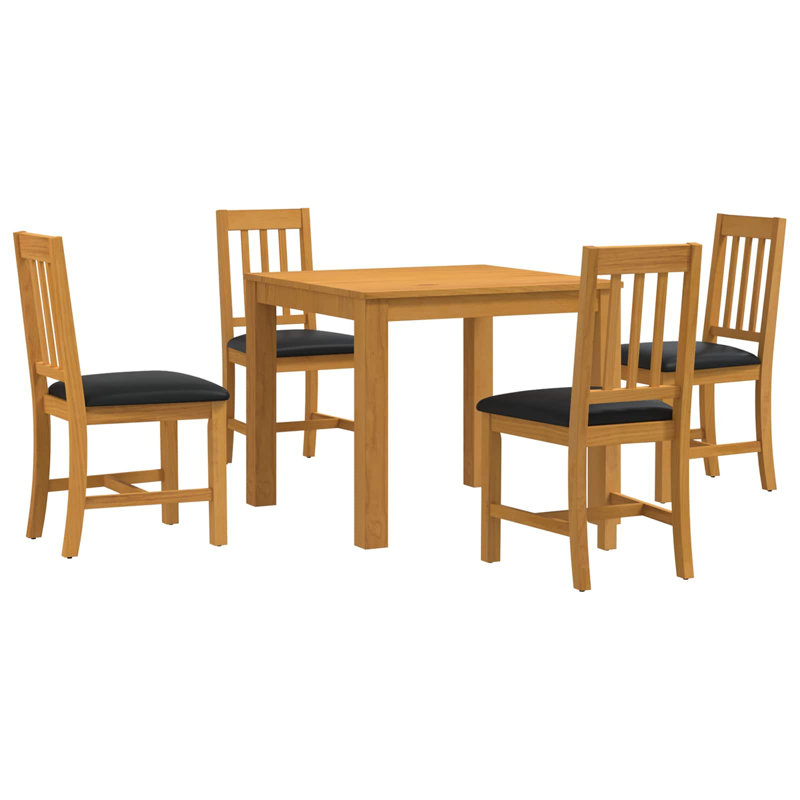 Oak Solid Wood Dining Set, 5