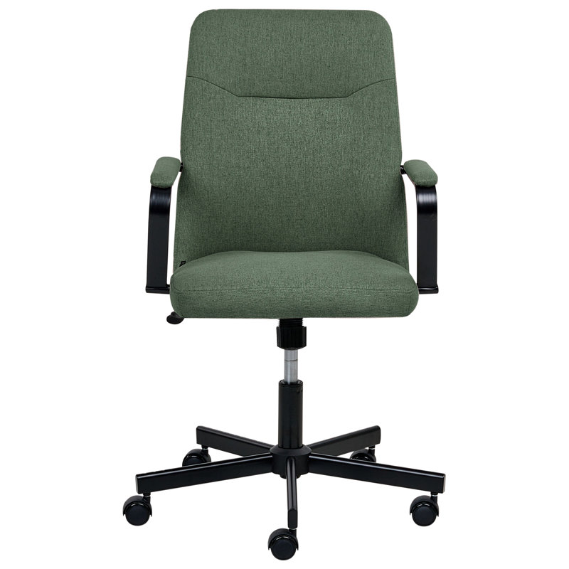 Office Chair Swivel Fabric, Dark Green