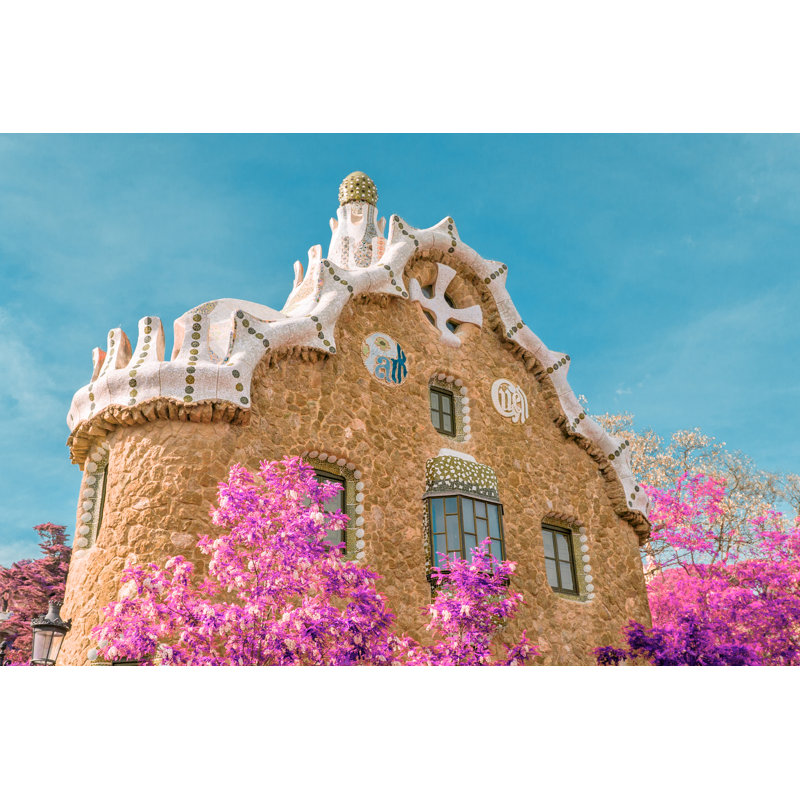 Parc Guell, Barcelone, Espagne - Photographie sur toile, H 8 po x l 12 po