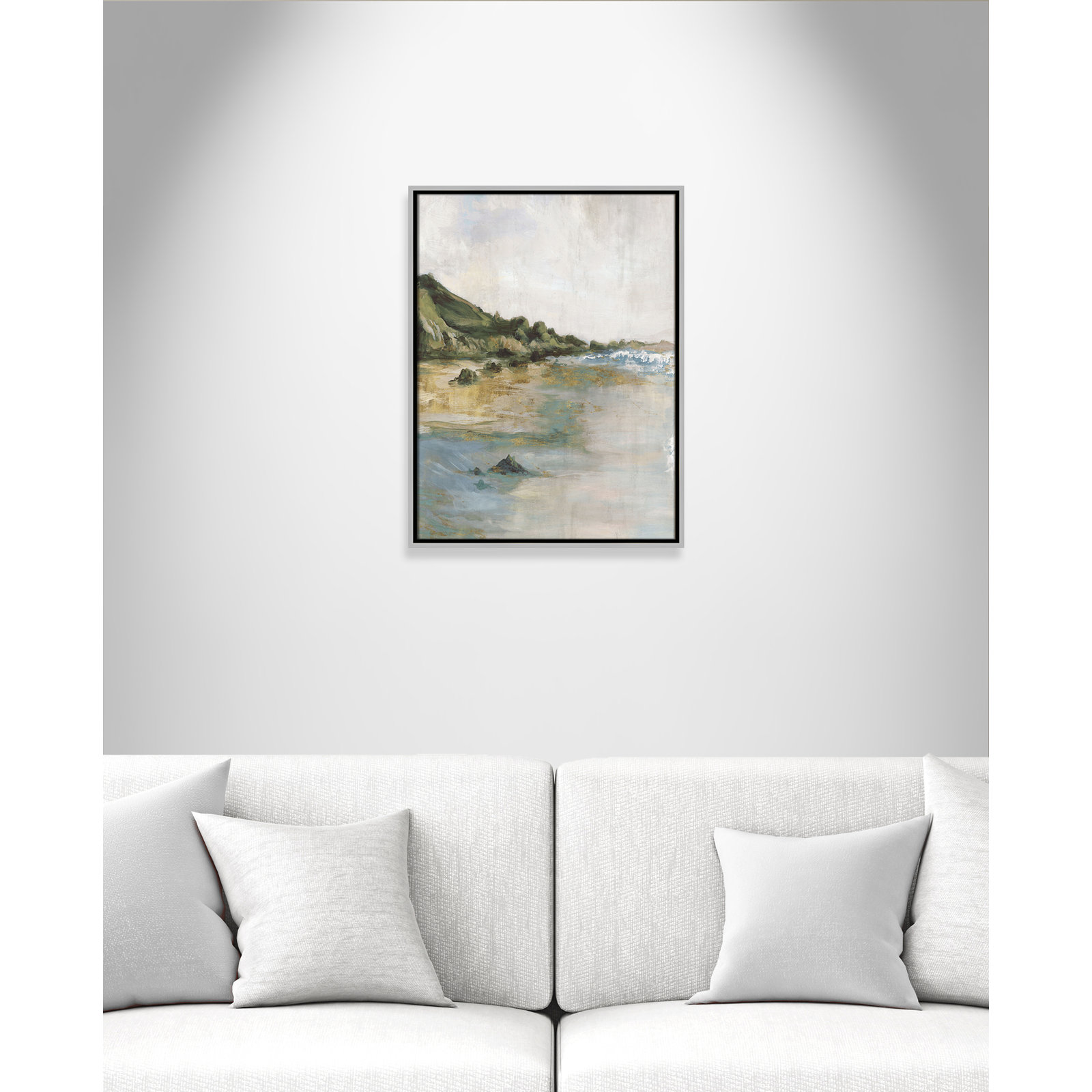 Cordoba "Tide's Edge" Print, 25.5" H x 19.5" W, Silver