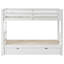 Lit superposé simple au-dessus d'un lit gigogne gigogne, peu encombrant pour chambre d'enfant-2015736144
